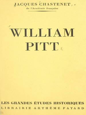 cover image of William Pitt
